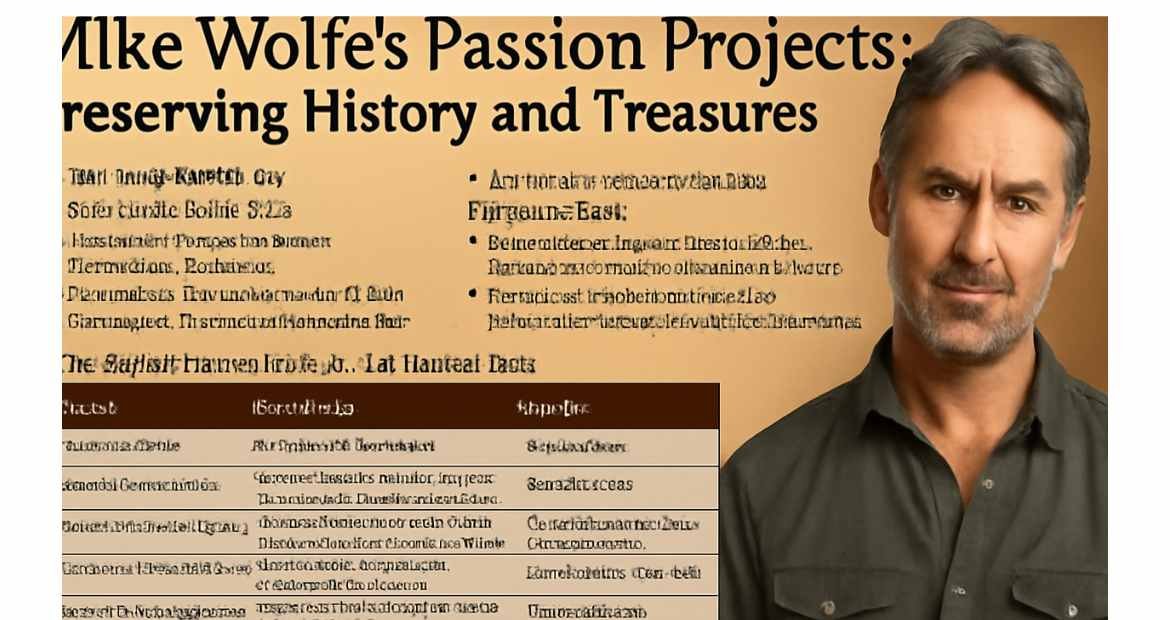 Mike Wolfe’s Passion Projects